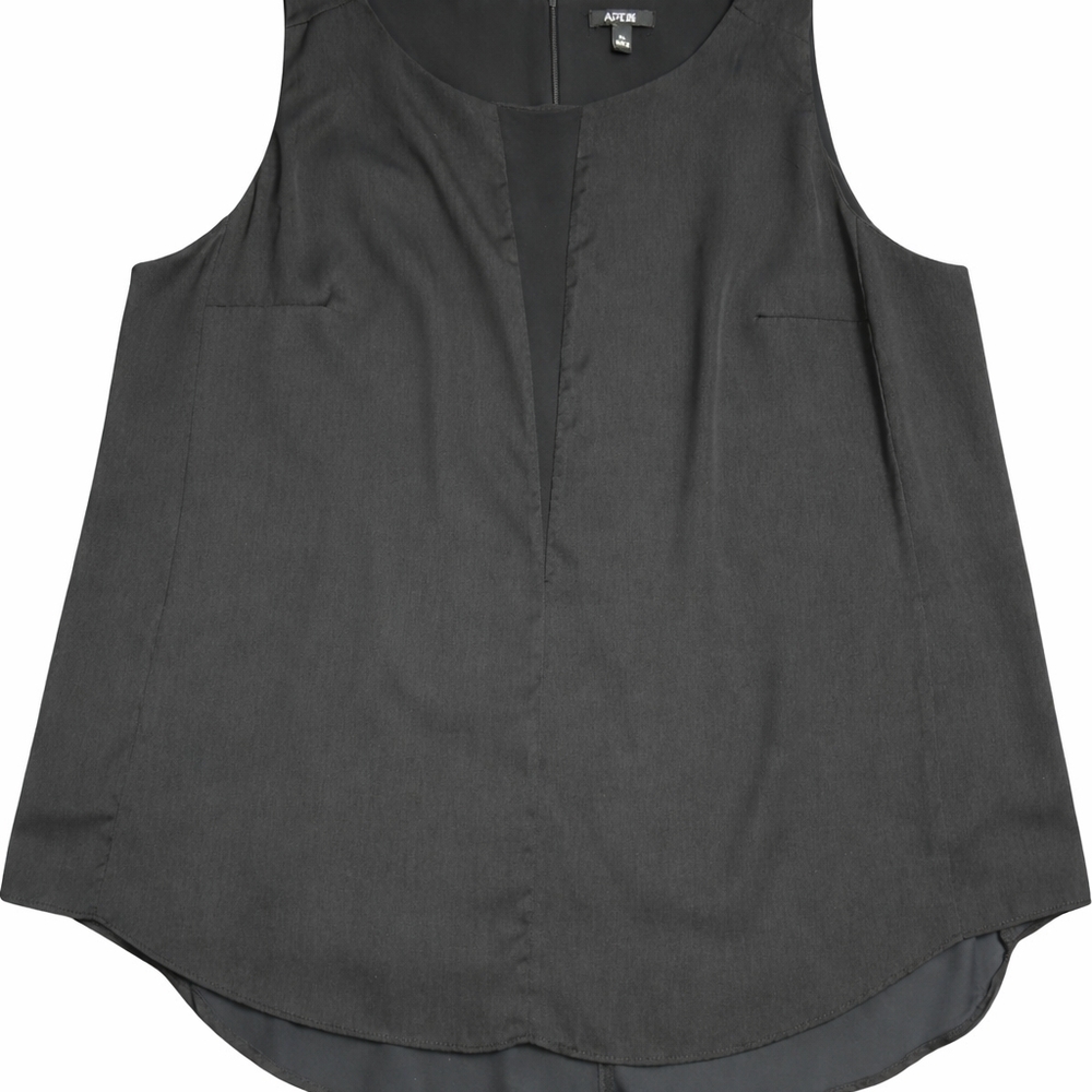 Apt. 9 Charcoal Sleeveless Notch-Neck Camisole - Picture 2 of 7